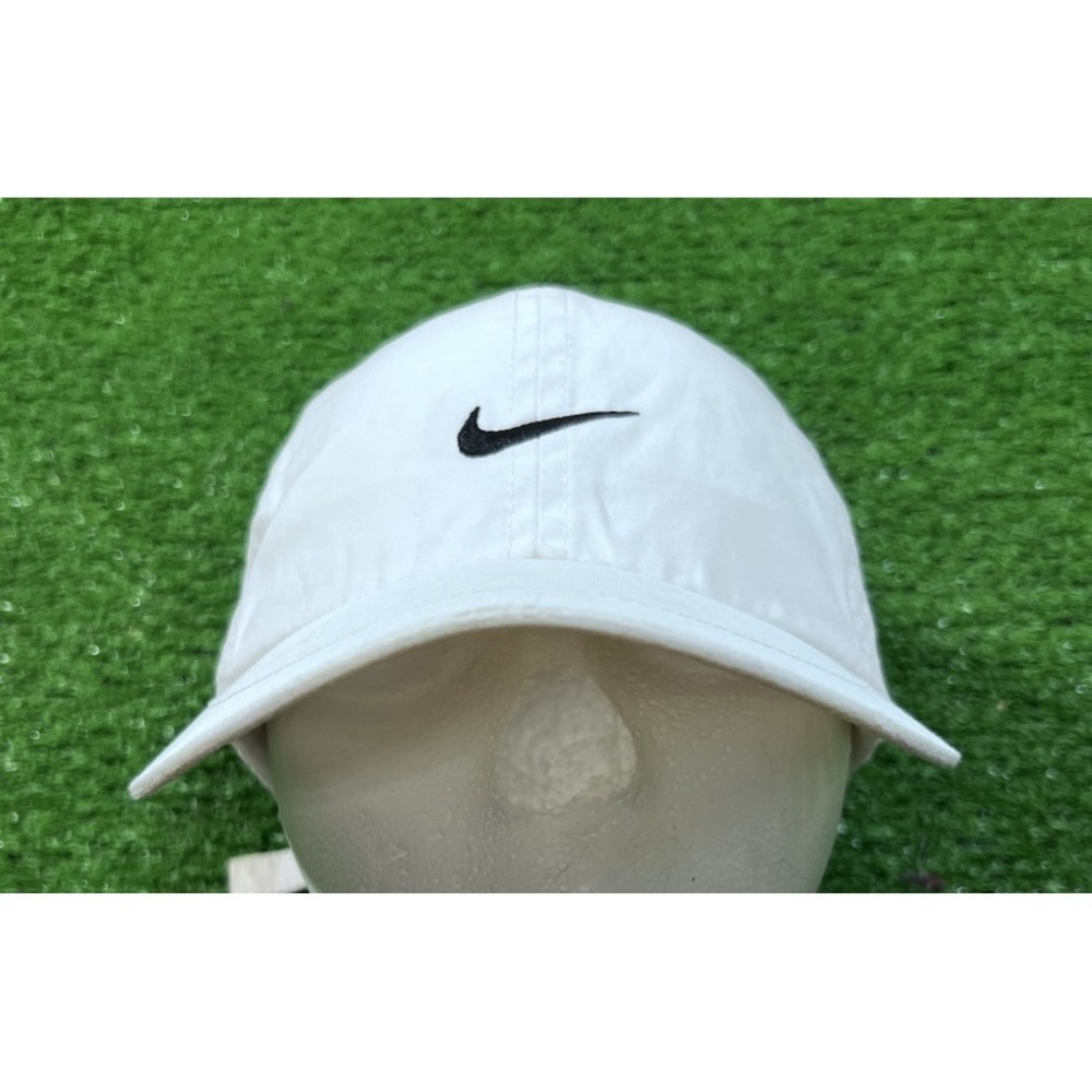 Vintage Y2K Nike Center Swoosh Hat Lightweight Tennis Double Swoosh Silver Tag